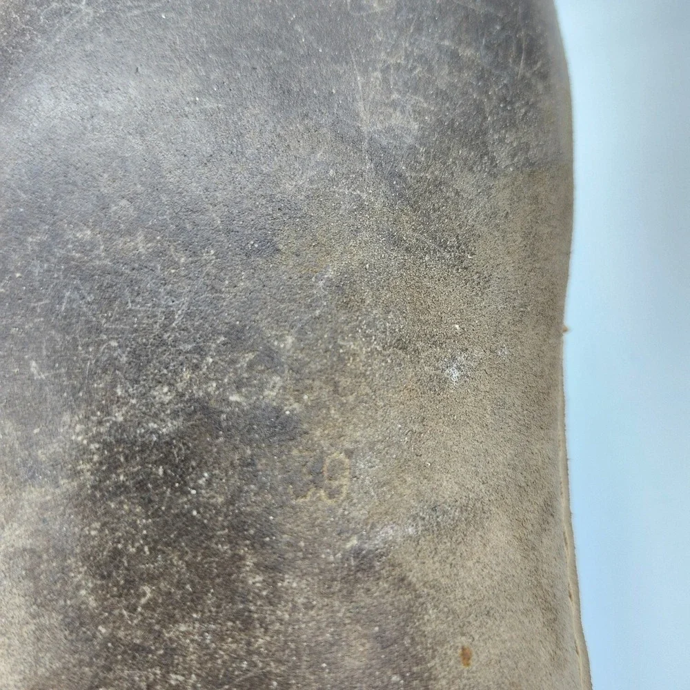 Glerups Grey Wool Felt Slippers Shoes Leather Sole EU 39, Womens US 8.5, Men 7 - Picture 10 of 10